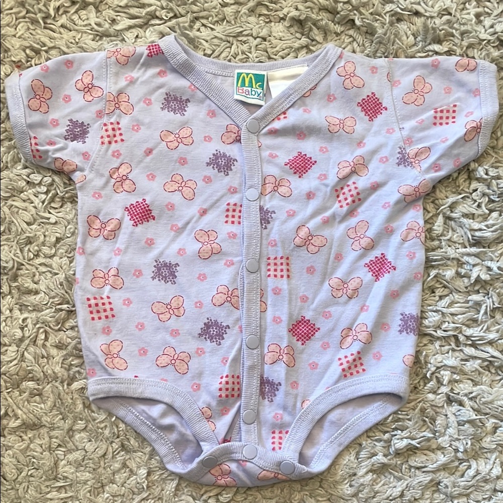 Vintage McBaby Snap Front Bodysuit, Size 0-3 Months
